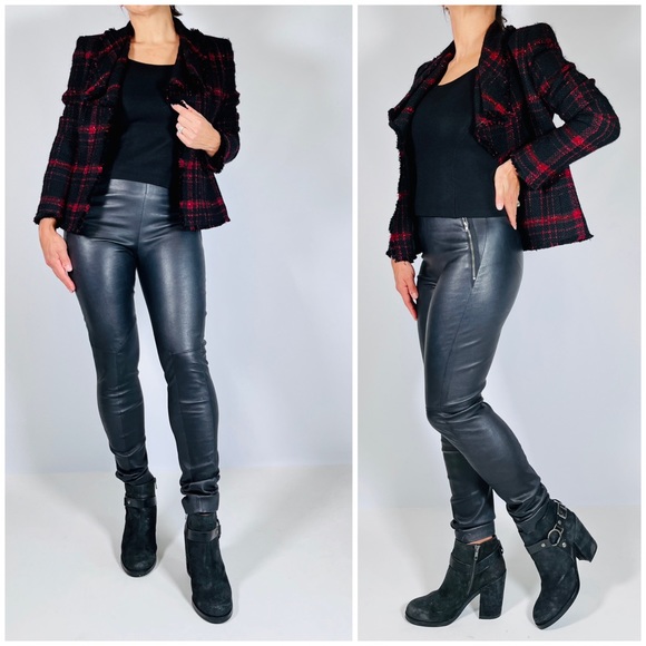 NEW! Lafayette 148 NY Blamu Wool viscose blend plaid boucle jacket - Picture 3 of 14